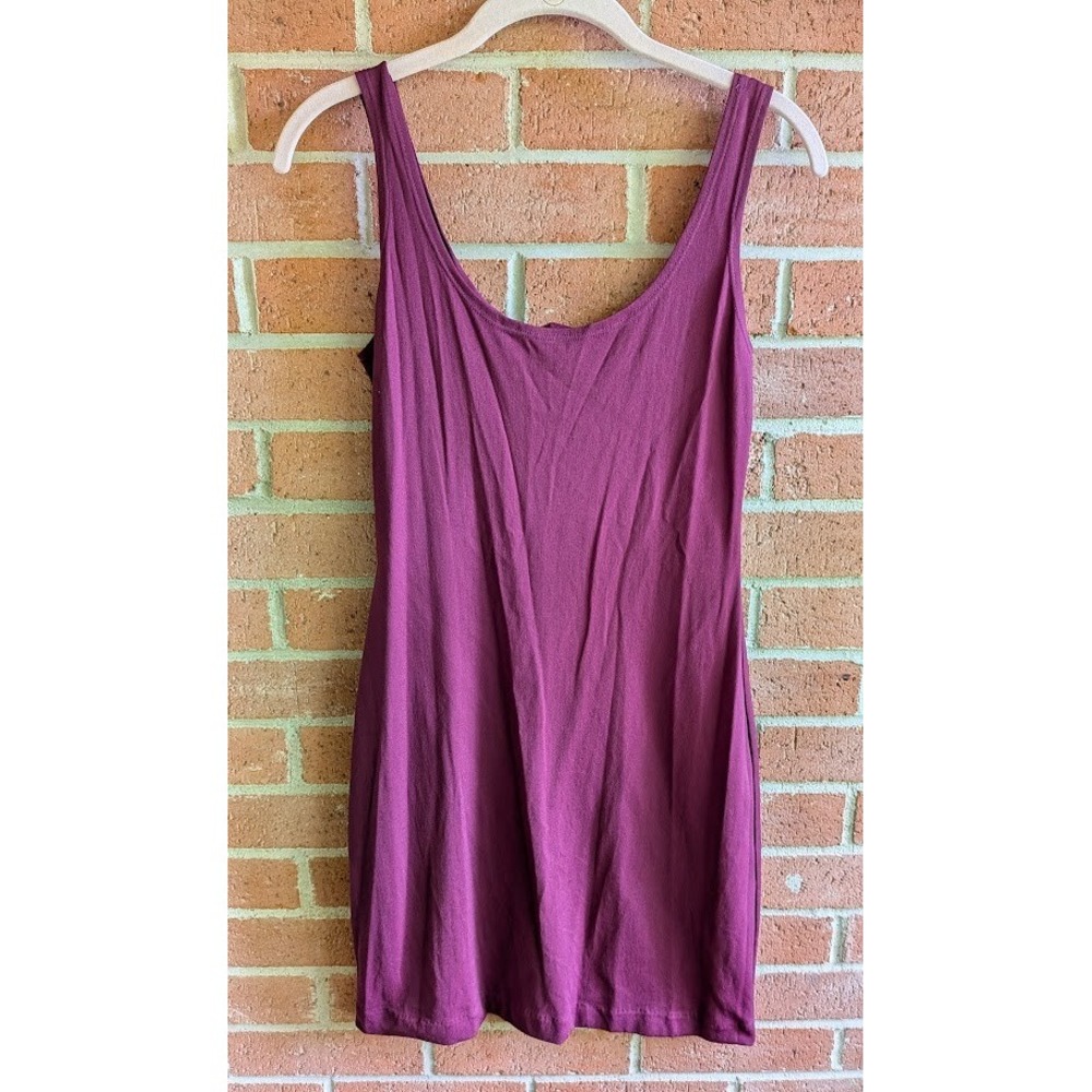 Betsey Johnson for Lew Magram Dress Vintage 2 Pc Slip & Lace Burgundy Trapese - Picture 7 of 15